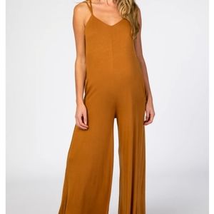 Pinkblush Camel Cross Back Maternity Jumpsuit